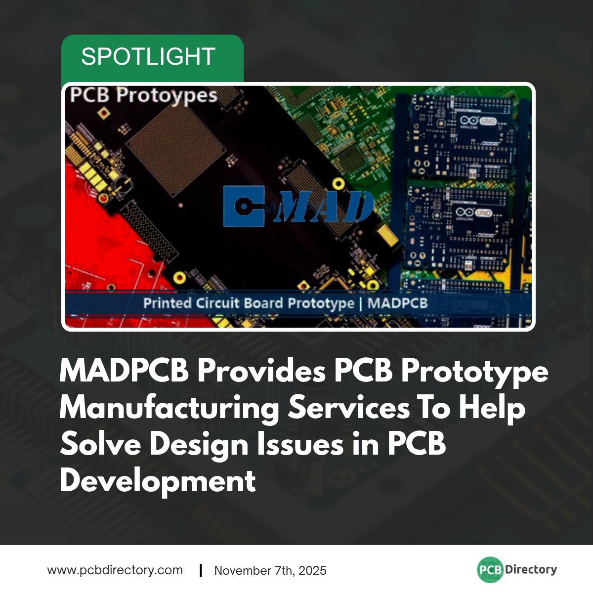 PCB_Directory's tweet image. MADPCB, a leading China-based PCB manufacturer, delivers high-quality, quick-turn PCB prototyping services for engineers worldwide. 

Read more:ow.ly/WoQO50XogGT

#PrintedCircuit #spotlight #Industry #PCBPrototyping #MADPCB #QuickTurnPCBs #CircuitBoard