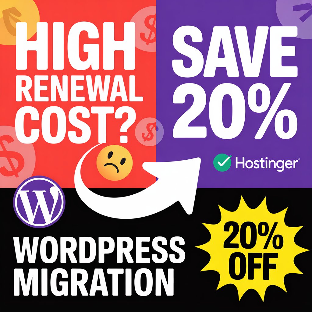 khairulcoder's tweet image. Paying too much for hosting renewal? 😥
Watch my A–Z video guide to migrate your WordPress site to Hostinger &amp;amp; get 20% OFF!
🎥 Watch here: youtu.be/yoSbTG-HR4A?si…
#Hostinger #WordPress #SaveMoney #WebHosting