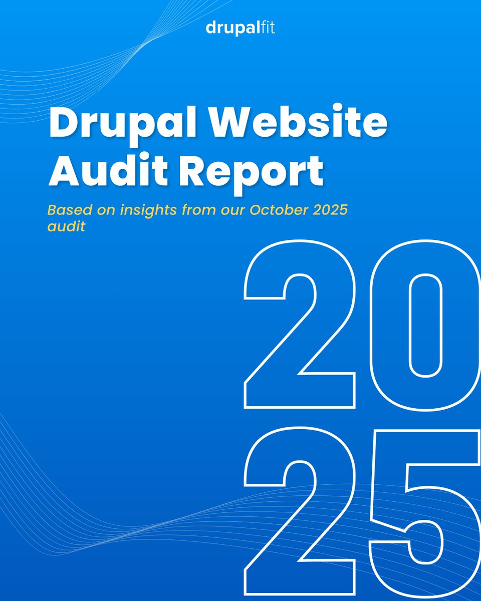 Drupal_Fit's tweet image. How healthy are Drupal sites in 2025? 🧠

We audited 148 sites this October-

⚙️ 83% had performance issues
🔒 100+ had security risks
🔍 SEO gaps like missing meta tags
♿ Accessibility still the top challenge

Run a free audit → drupalfit.com

#REPORT #drupalmodule