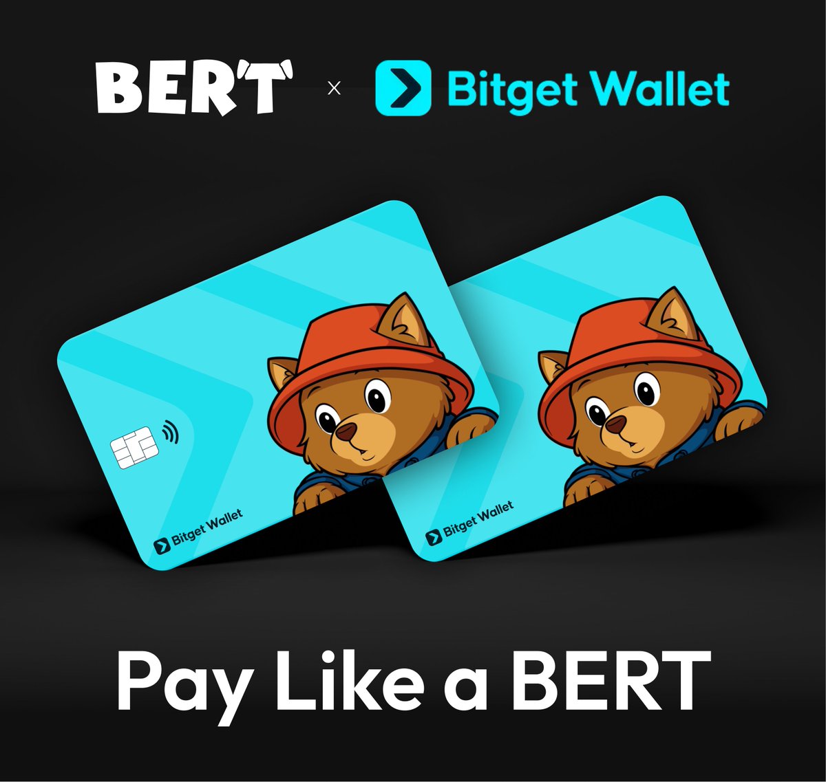 bertcoincto's tweet photo. The BERT-customized card is here, powered by @BitgetWallet.

Use it anywhere Mastercard is accepted, earn cashback, and show off your favorite dog while you spend.

Get yours 👇
https://t.co/zfteWub0M5 https://t.co/rb0YijnKjL