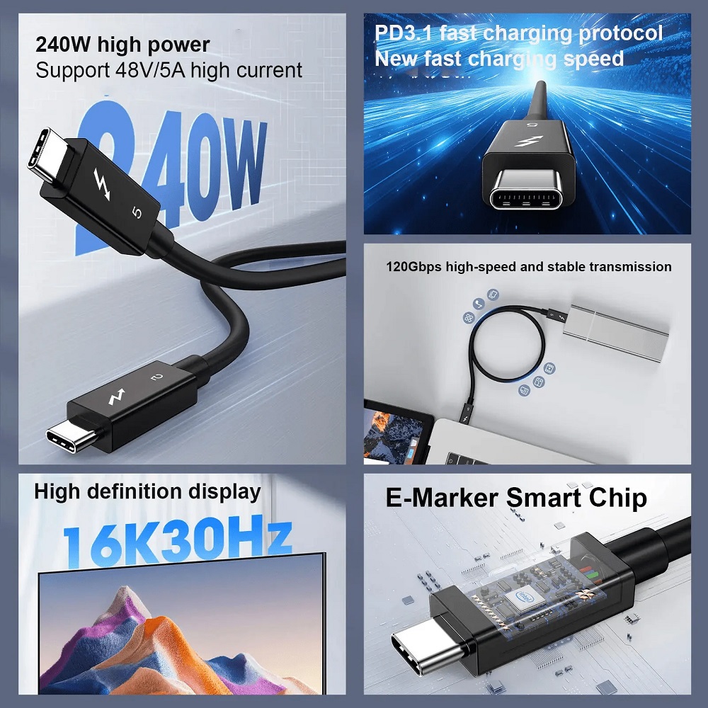 TechdirectNig's tweet image. Tech Powerhouse ⚡
Unleash next-gen speed with the Thunderbolt 5 Cable (2m)!
⚡ 240W PD charging
🚀 80Gbps data transfer
💨 Up to 120Gbps Bandwidth Boost
One cable. Total performance.
techdirect.ng/products/gener…
 #Thunderbolt5 #TechUpgrade #techdirectng
