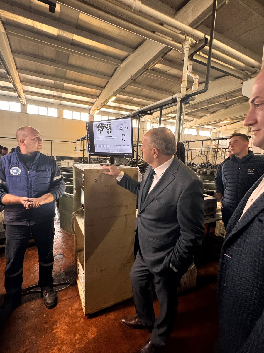 Kaymakamımız Hasan Göç, Marmarabirlik zeytin alım deposunu ziyaret ederek yetkililerden çalışmalar hakkında bilgi aldı.