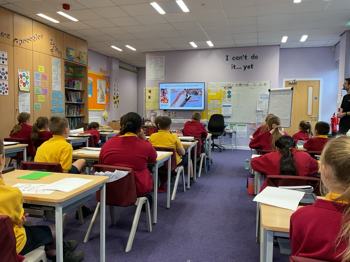 Enjoying our session with <a href="/feedthehungryuk/">Feed The Hungry UK</a> this morning before we start our food packing in the hall which will go to Zimbabwe <a href="/UKinZimbabwe/">UKinZimbabwe 🇬🇧 🇿🇼</a> 
#ServiceTeamDay2025 <a href="/StJamesYear6/">Chorley St James Year 6</a> <a href="/StJamesChorley/">Chorley St James</a>