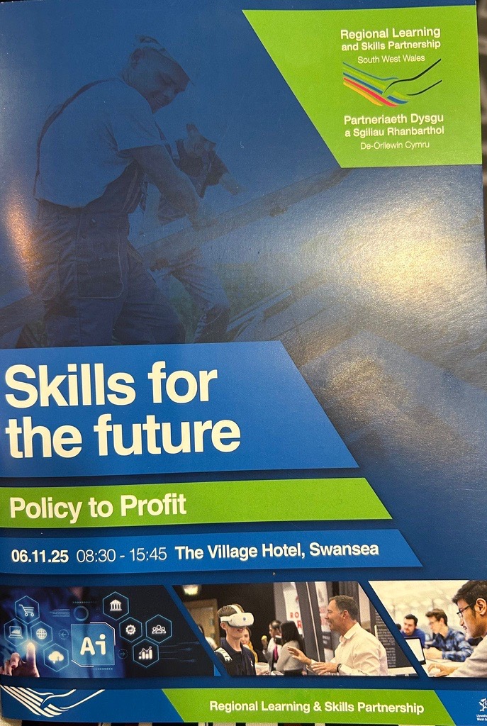 We attended the Skills for the Future: Policy to Profit event today - with insightful talks on Welsh Government priorities for employability, the opportunities in floating offshore wind, and workshops exploring AI adoption and green jobs. A great day of ideas and networking! 👏💡