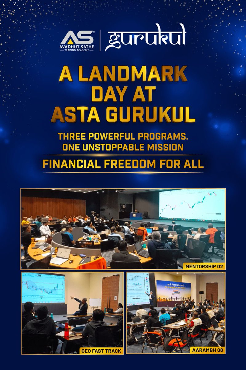 AvadhutsatheTA's tweet image. A landmark day at ASTA Gurukul
Three impactful programs, one shared purpose: helping more people understand and manage their finances better.

A defining step in our journey toward making financial learning accessible to everyone.
#ASTAGurukul #FinancialEducation #LearningForAll