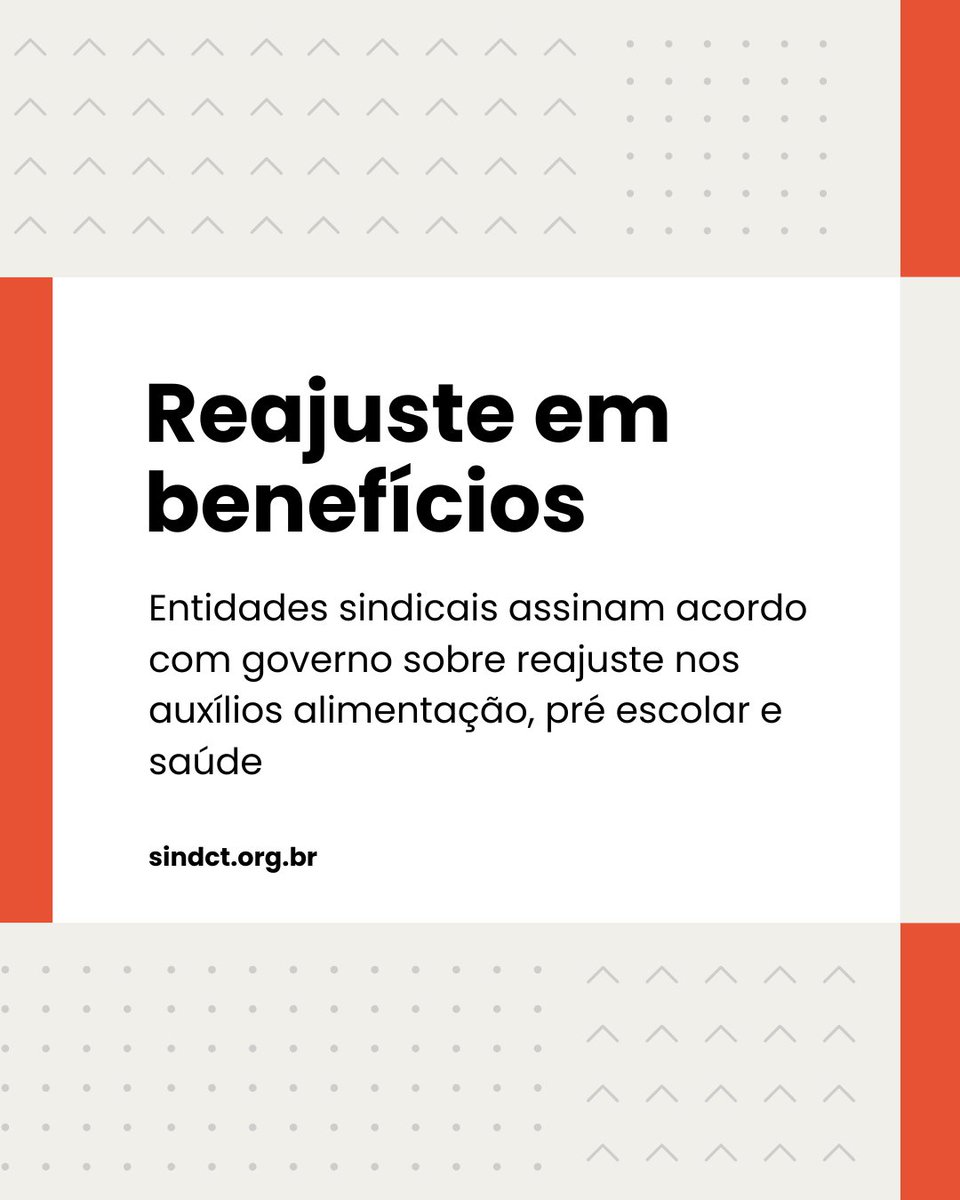 Novo valor do auxílio alimentação começa a ser pago em dezembro - Saiba mais no site do SindCT: sindct.org.br/sindct/represe…