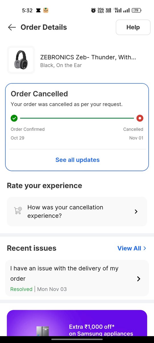 badshahb563's tweet photo. Hi Flipkart team, maine ORDER_ID  OD435853434314659100 (canceled on 01/11/2025) cancel kiya tha. Refund ₹AMOUNT pending hai. Attached: order screenshot + cancellation confirmation. Please process refund ya bataye next steps. Thank you. @Flipkart 
@flipkartsupport https://t.co/N2bbkzI1SG