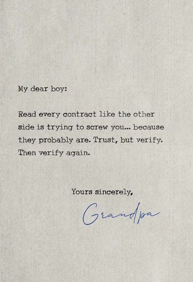 Papa always says this to me, scary but true.