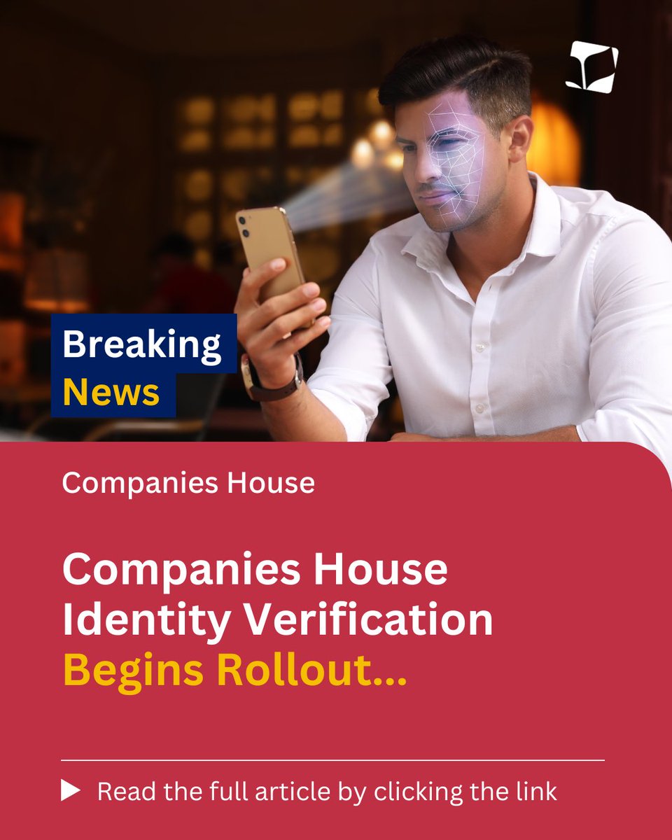 ForresterBoyd's tweet image. Companies House has confirmed identity verification starts from 18 November 2025. Find out what the new guidance means for your business zurl.co/D9r2q 

#CompaniesHouse #IdentityVerification #Directors