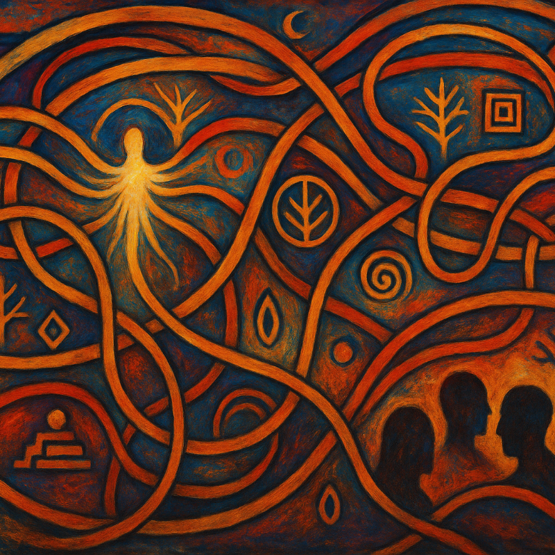 _AhmadHijazi's tweet photo. When people talk about god... sometimes they just want to say : "My tribe is better than yours!" 

[Both types] 

A story of Tribes, Conflation, and Dissonance. 

Podcast v