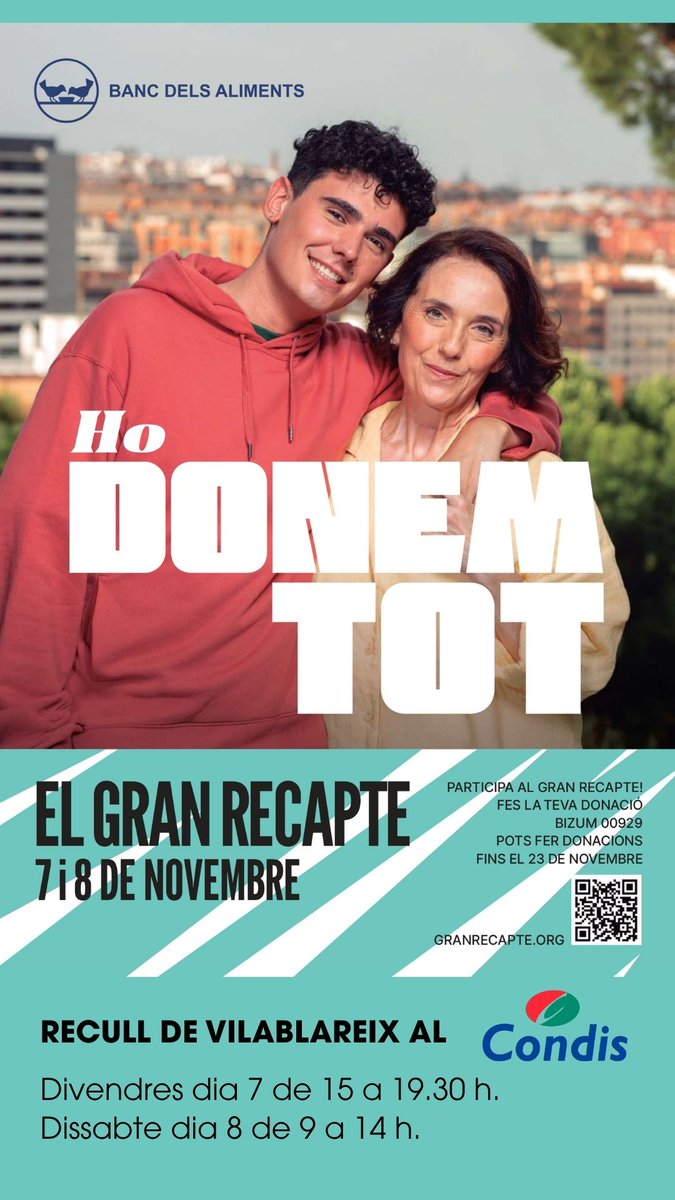 Vilablareix_cat's tweet photo. Avui comença el Gran Recapte. #Vilablareix #GranRecapte https://t.co/5sBlOnI1NE