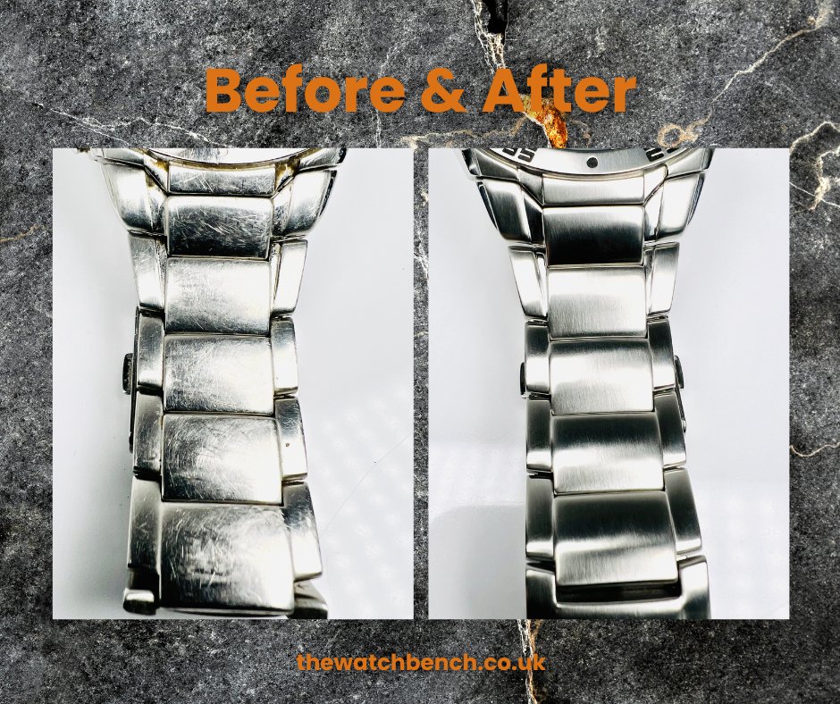 thewatchbench's tweet photo. From dull to dazzling - this Seiko came in tired and left shining. No filter. Just craftsmanship! Polished for just £34.99 - get your free quote today! https://t.co/7eP9eZQoml https://t.co/XrKC5Hy70H