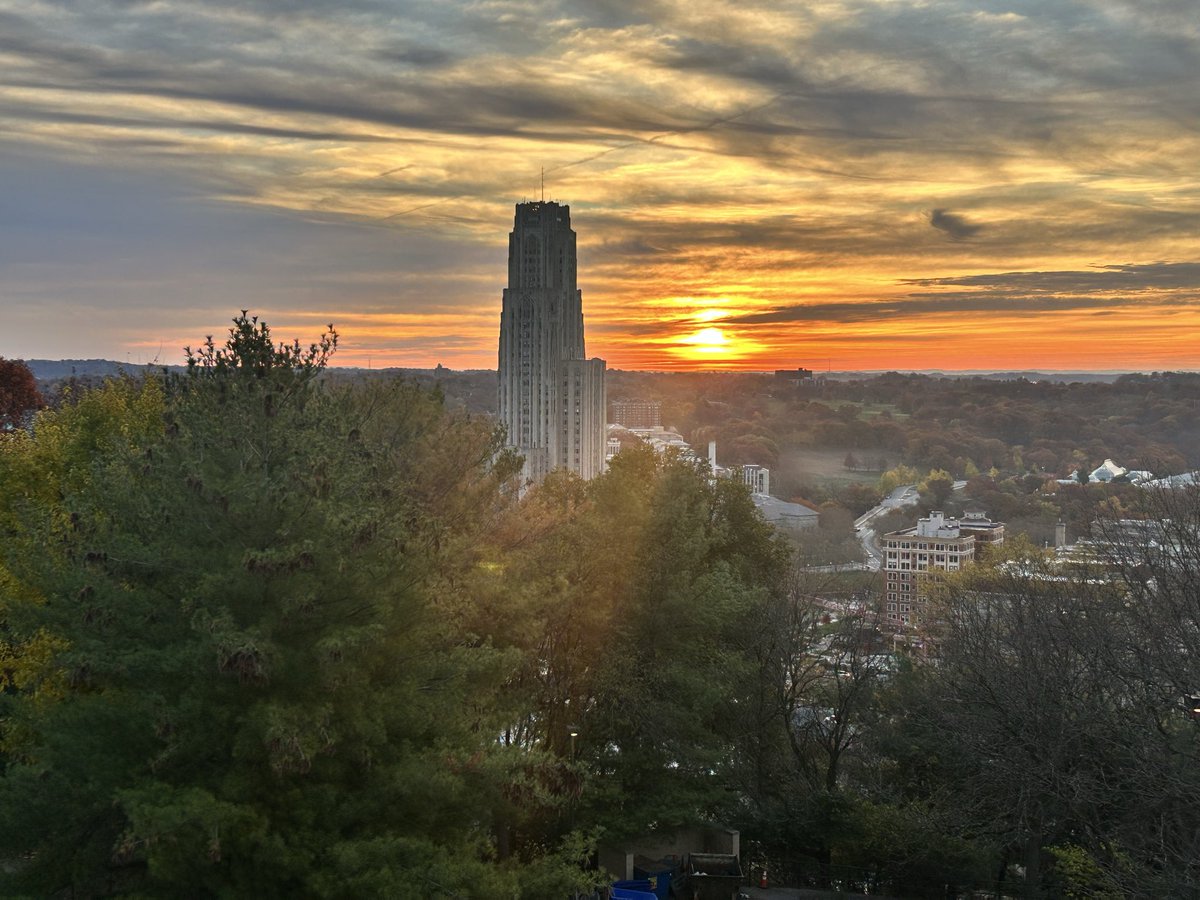 Fraley's tweet image. Good morning, University of Pittsburgh. @PittTweet