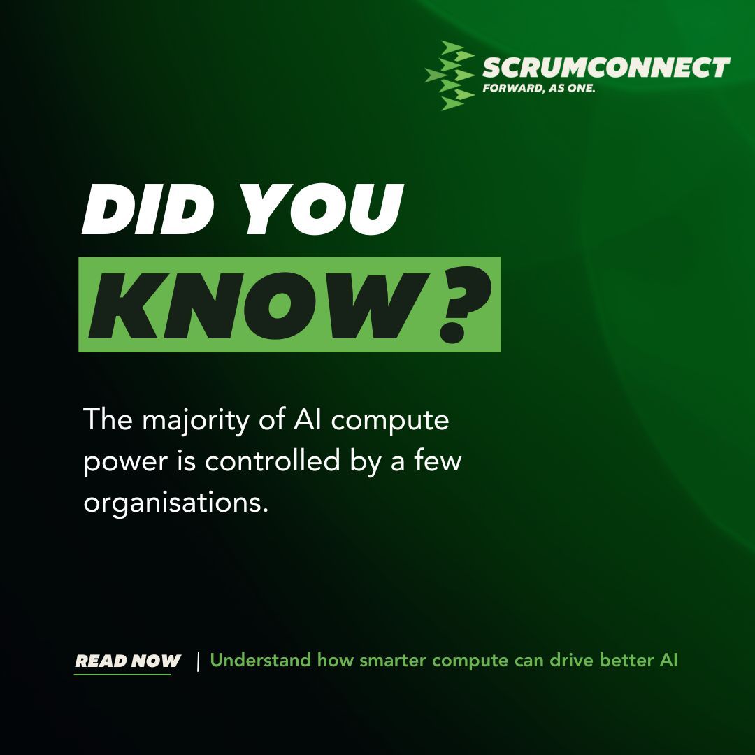A few organisations dominate global AI compute, hindering innovation and equity. The UK must invest in open, decentralised compute to empower all innovators. 

Read the blog - scrumconnect.com/blog/to-truly-…