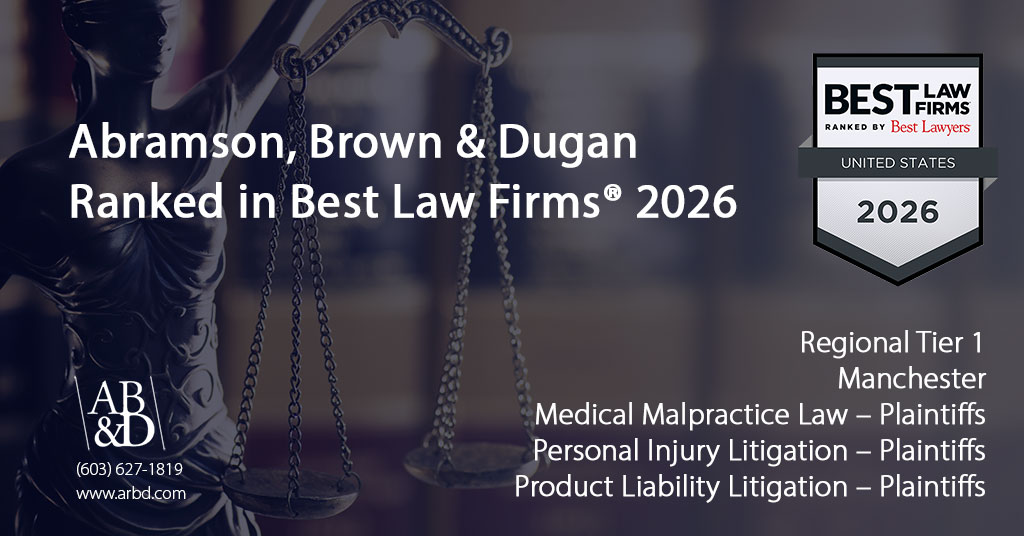 arbdattorneys's tweet photo. Tier 1 in 2026 Best Law Firms® — We're proud to be recognized in Manchester for Medical Malpractice, Personal Injury  &amp; Product Liability (Plaintiffs). Grateful to our clients and  community. 
#BestLawFirms #NHlaw #MedicalMalpractice #PersonalInjury  
https://t.co/BEyGRtp21Z https://t.co/LxkkvLaHBm