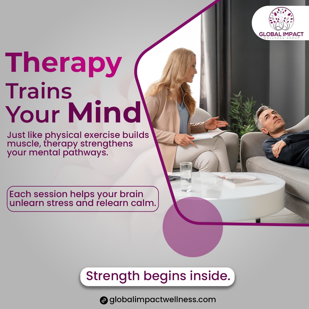 twtglobalimpact's tweet image. Therapy helps your brain form new neural pathways.
That means your reactions, habits, and emotional responses can change — with guidance and practice.
Strength isn’t force — it’s awareness. 🧠

#MentalStrength #TherapyEducation #MindHealing #EmotionalWellbeing #SelfGrowthJourney
