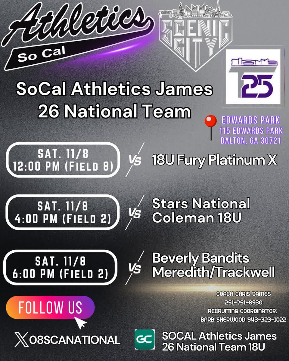 Top 25, here we come!! Come see us this weekend! 🥎<a href="/08SCANATIONAL/">SOCAL2026</a>