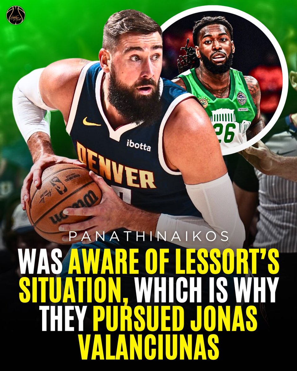 hoopsfthoughtgr's tweet image. 🚨👀 Panathinaikos always knew that the condition of Mathias Lessort would include risks and that explains why the club tried to get Valanciunas in the summer.

Via: @arbarkas | @Eurohoopsnet 

#nba #euroleague #valanciunas #lessort #paobc #denver #nuggets #olympiacosbc
