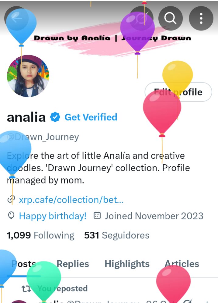 Good morning 
Today is a special day — it’s my birthday! 🥳
Little Analía presents new traditional-style drawings , available on <a href="/xrpcafe/">xrp.cafe ☕</a> for 4 XRP each.
Thank you for all the support and for celebrating art with us