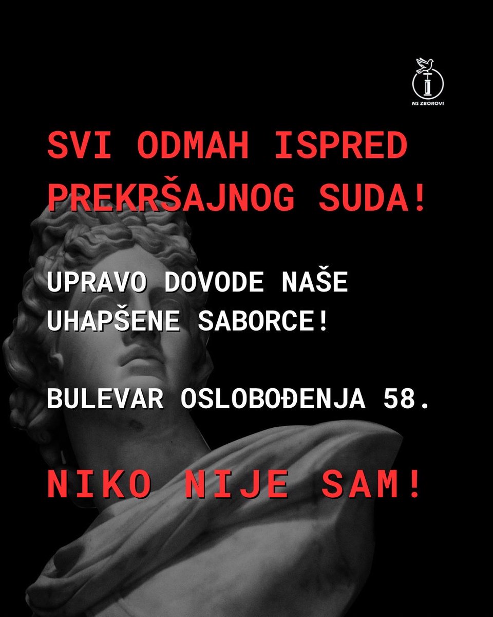 SVI ODMAH ISPRED PREKRŠAJNOG SUDA U NOVOM SADU!