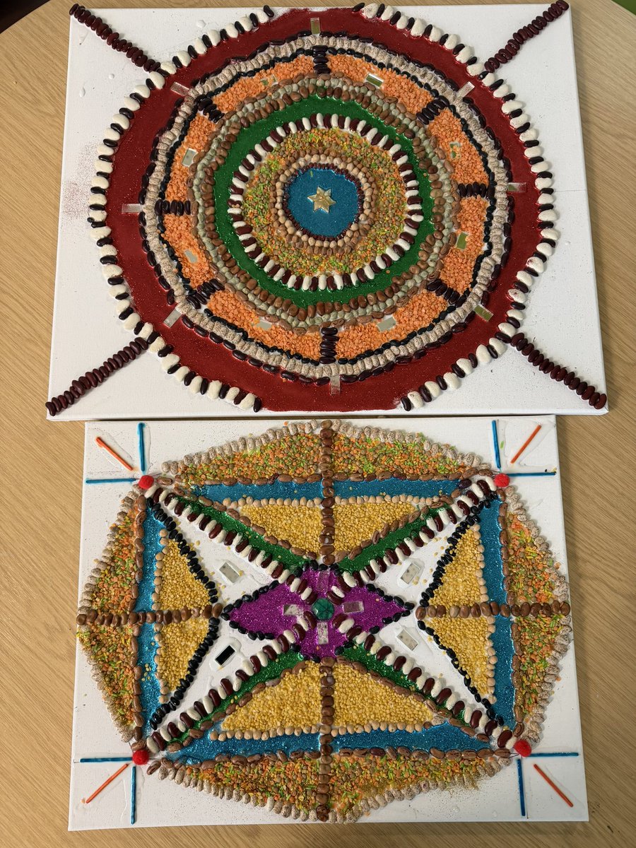 CulturalEduc's tweet photo. First time creating Rangoli with a triple-entry school, and I’ll admit—I was a bit apprehensive at first. But I needn’t have been! The focus, creativity, and care from the pupils were incredible, and the results speak for themselves. Beautiful work, Year 5 and Year 6! https://t.co/b8vYZyDCGw