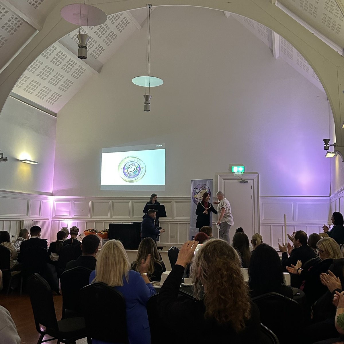 LaurenOxleyx's tweet photo. It was wonderful to attend a civic reception in Clydebank Town Hall last night to mark 25 years of the incredible @ysortit, thanks to a motion raised by my colleague @STrayn0r 💜 https://t.co/fB7XueEcpw