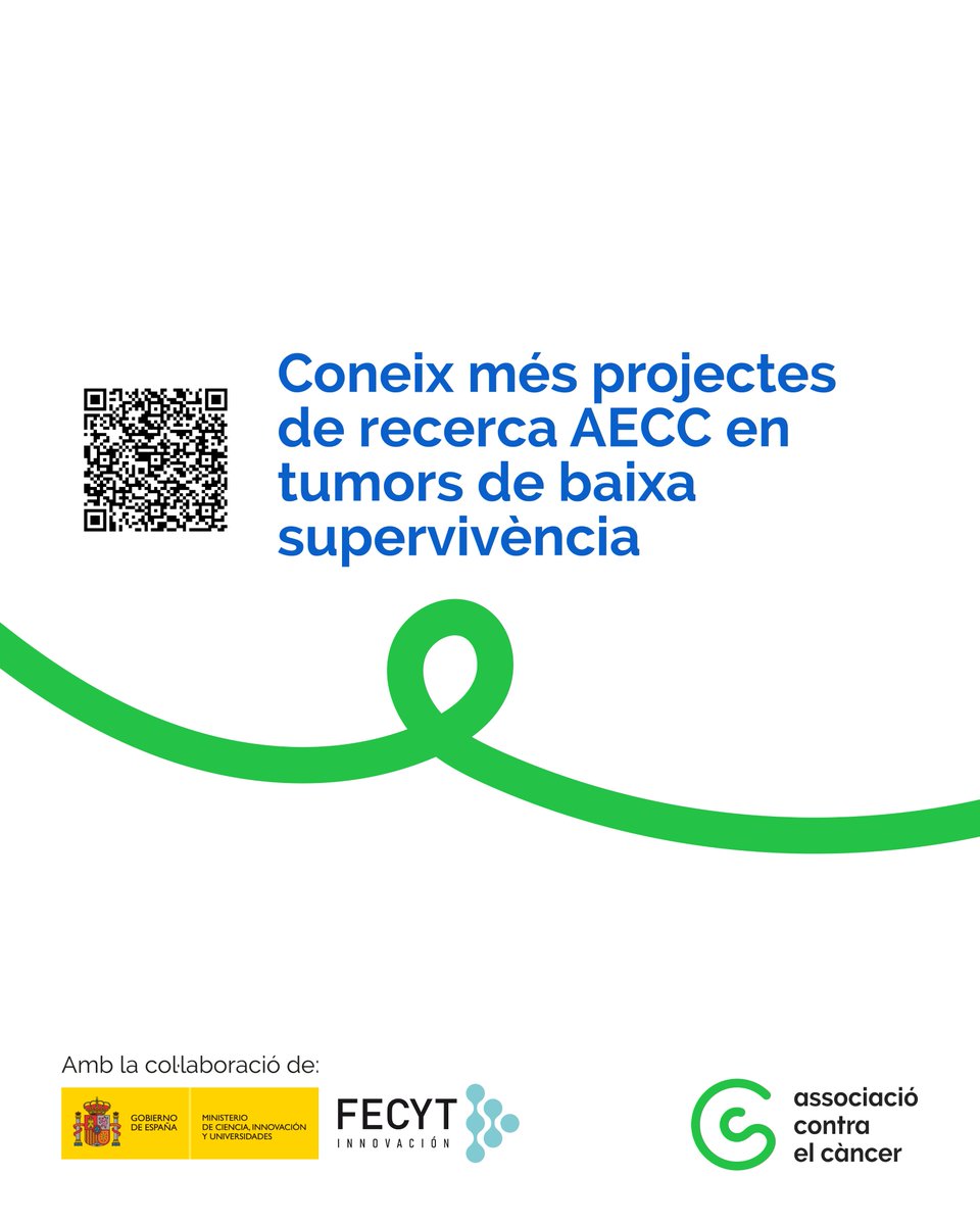 Per aconseguir augmentar la supervivència fins al 70% necessitem continuar investigant 🔬💪

Amb la col·laboració de <a href="/FECYT_Ciencia/">FECYT</a>, Ministeri de Ciència, Innovació i Universitats.