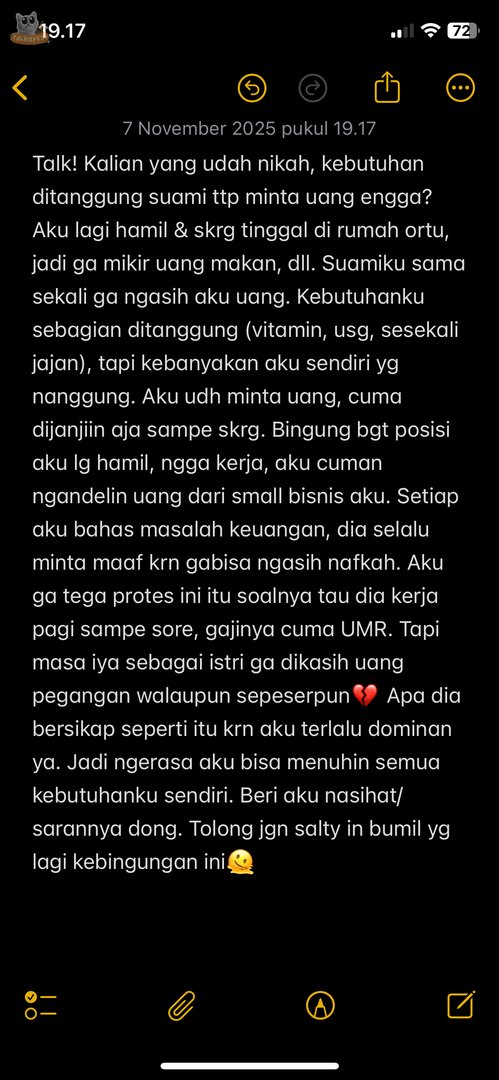 talkiefess's tweet photo. Talk! Maaf bukan bermaksud umbar aib pasangan, tapi emang lagi butuh nasihat/sarannya. Malu jg buat cerita orang terdekat😔 https://t.co/iJP9EiAOum