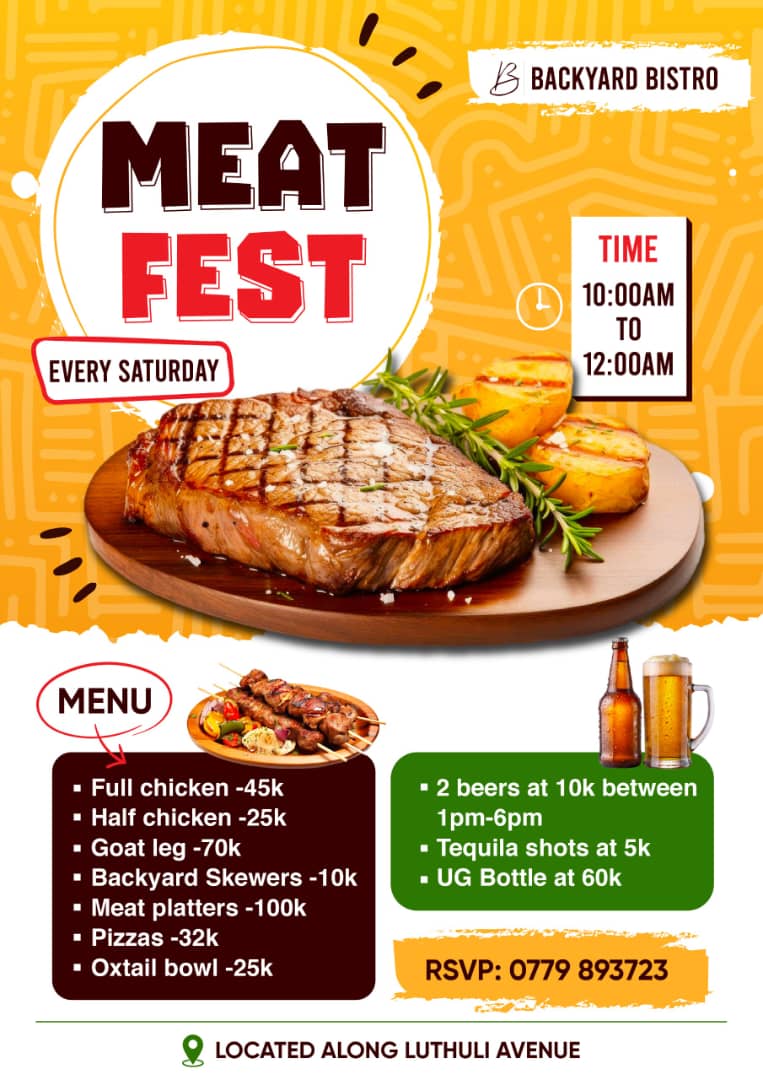 d_namugga's tweet image. Are you craving for some meat this weekend!? Worry no more! @backyardbistro has the most delicious meat prepared by the best chefs in town. Find us in Bugolobi , Luthuri avenue RSVP 0780391160