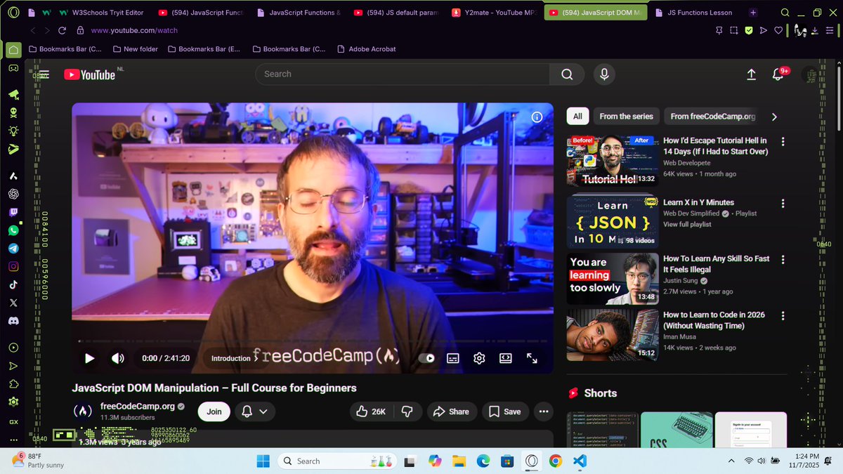 xavia_47's tweet image. I&apos;ll soon be back guys!!
I&apos;ve been down this week,
I&apos;ll resume with DOM manipulations, and relearn function...especially arrow functions
#javascriptcourse #frontendwebdeveloper #student 
@freeCodeCamp on YouTube, here i come 😮‍💨