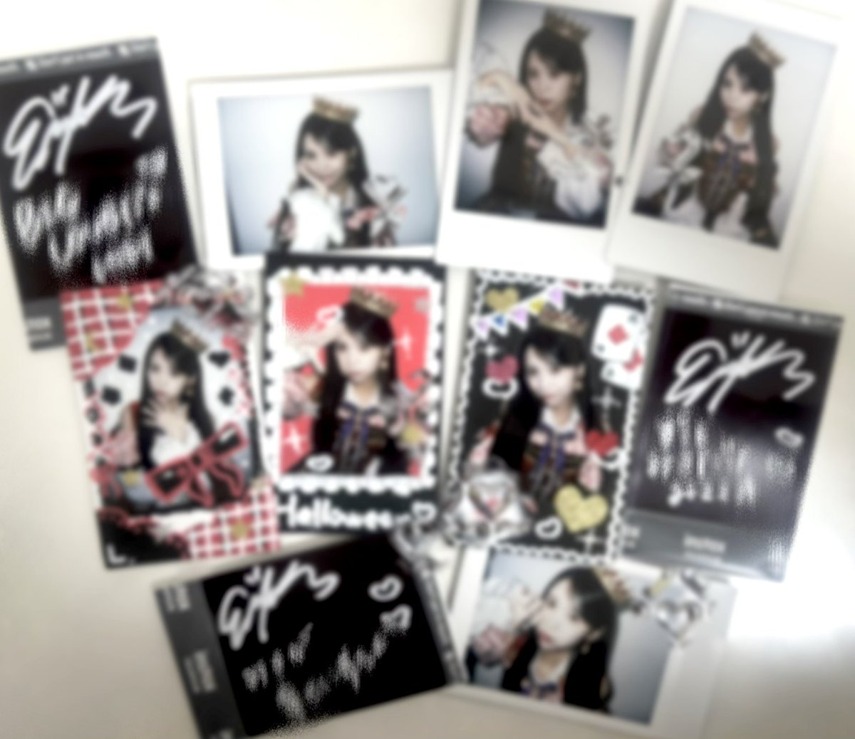 今回は3枚しかデコチェキ出来なかったんだけど、7枚裏にサインと