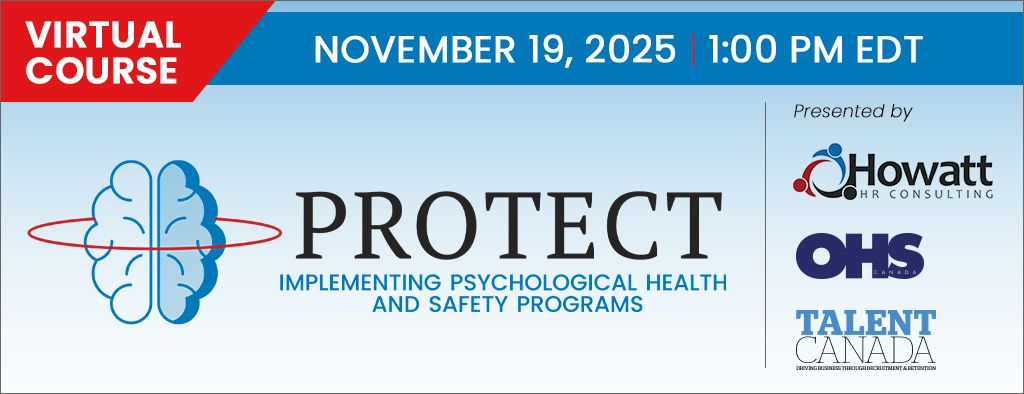 Ready to champion psychological health and safety programs in your organization?

Our new Protect: Microtraining for Implementing Psychological Health and Safety Programs microcredential is designed for you!

Find all the details at buff.ly/Cf58U7z.