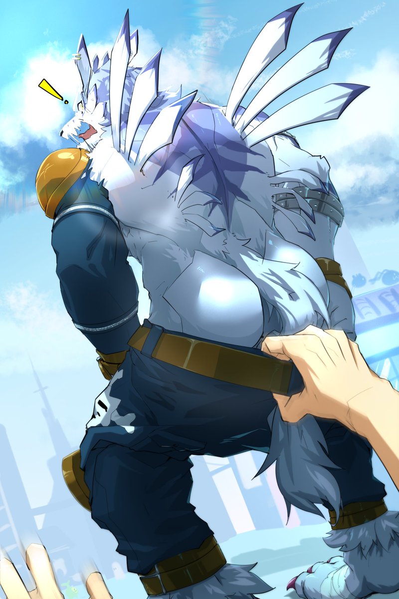 Skarltano's tweet photo. 1104 (lated)
#いいお尻の日
 WereGarurumon https://t.co/AqjOYX0qEU