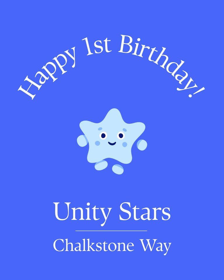 UnitySchoolsP's tweet image. Our first Unity Stars nursery in Chalkstone Way, Haverhill, recently celebrated it’s first birthday!

The nursery hosted a drop-in session, including a slice of cake, to say thank you to everyone for their support. 

🎉 🥳 🎂