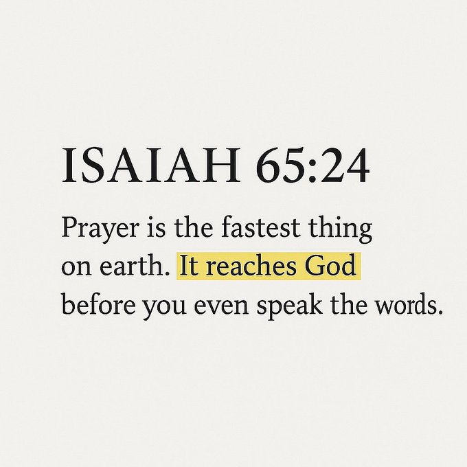 The Lord is always listening.