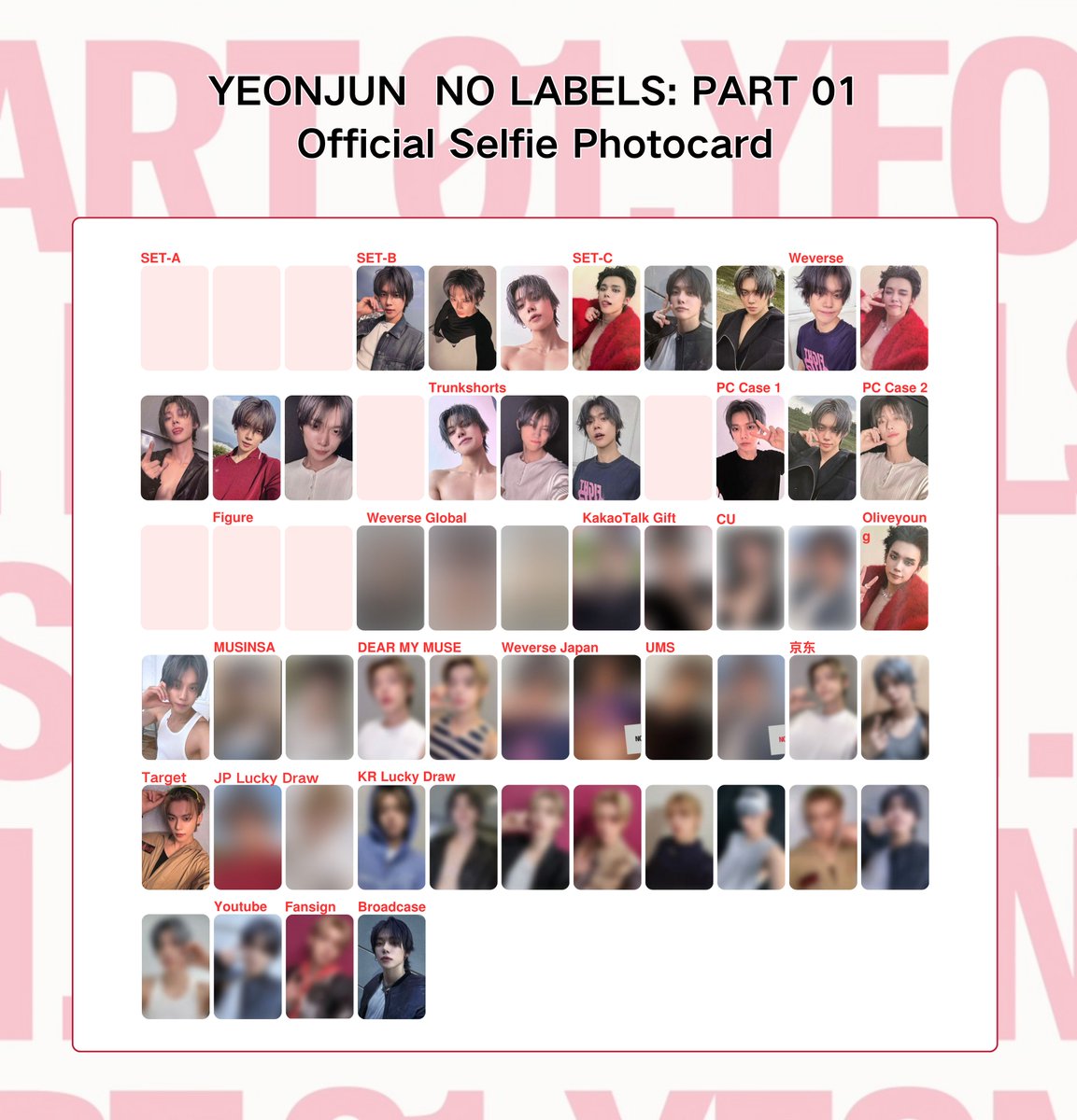 YEONJUN #연준 #ヨンジュン NO LABELS: PART 01 Official Photocard