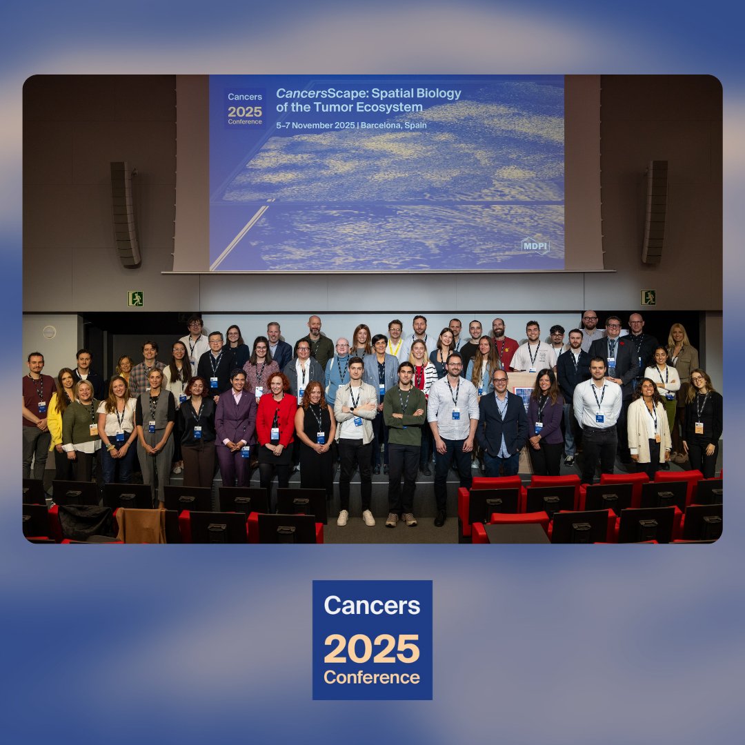 sciforum's tweet image. 🙌 A massive thank you to everyone for making Cancers 2025 a resounding success!  

Your time, effort, dedication and expertise is greatly appreciated 🌟  

#Cancers2025 #MDPI #OpenAccess