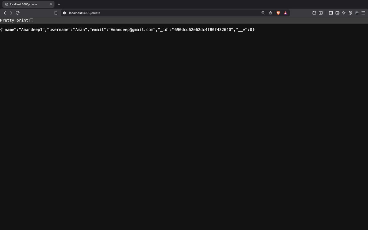 Amandeep0507's tweet image. First day on MongoDB, let&apos;s goo🔥 , #mongodb #mongoos #developer #mernstack #mern #beginner