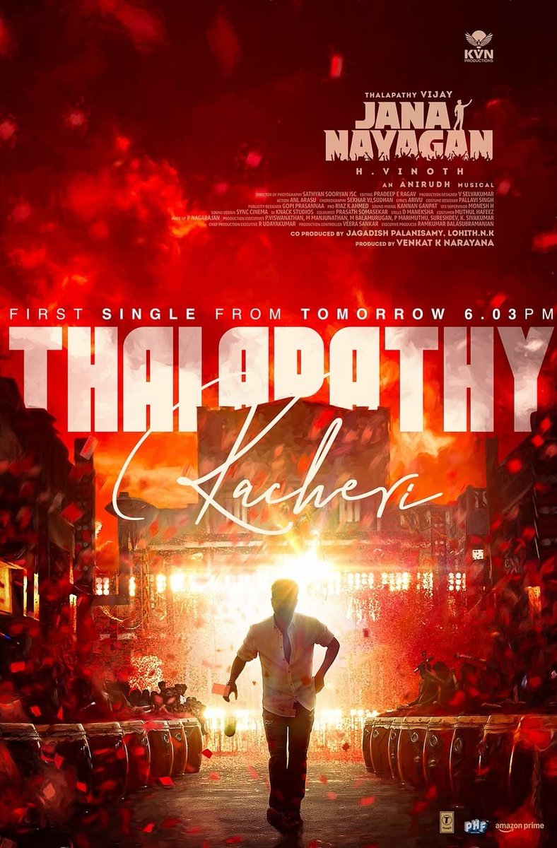 vj_kazahagam's tweet image. தளபதி கச்சேரி 
#JanaNayagan 1st single 
Tommaro 6.03 pm 🩰 🕺🕺🕺