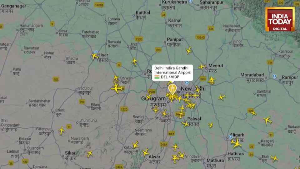 IndiaToday's tweet image. This week, #Delhi&apos;s Indira Gandhi International (IGI) airport experienced rare cases of GPS spoofing, where fake satellite signals were transmitted to mislead aircraft about their positions, causing flight diversions and congestion.

On Friday, too, nearly 400 flights were…