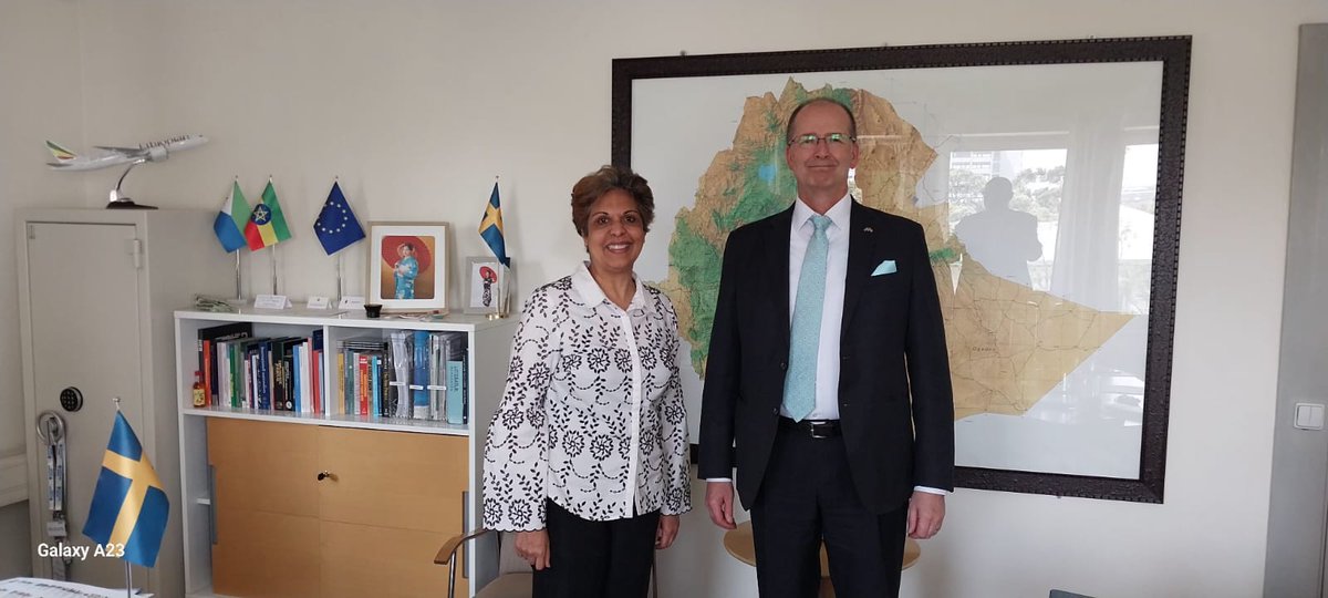 UNESCO_Addis's tweet image. Insightful conversation with H.E. Magnus Lennartsson and @RBissoonauth on Education, Science, cultural heritage, equipping the next generation with skills, and building lasting peace. Time for action! @SweinEthiopia 
#Restitution #Youth #Peace