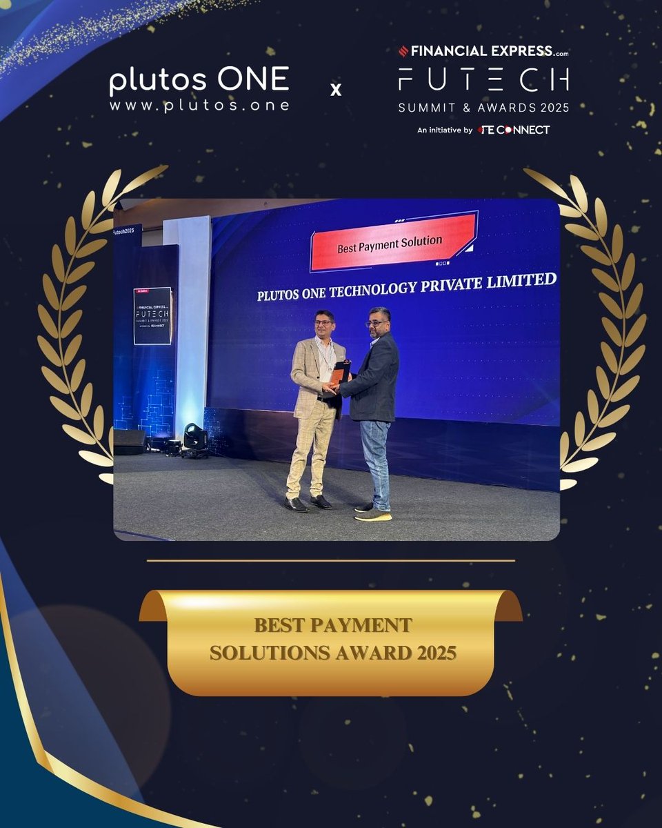 plutosone's tweet image. Honoured to receive “Best Payment Solution of 2025” at the #FEFutech2025 Awards! 🏆
We are grateful to partner with @BharatConnect_, as a trusted TSP partner and enabling seamless, trusted payment experiences across the nation

#plutosONE #NPCI #NBBL #BharatBillPay #BharatConnect