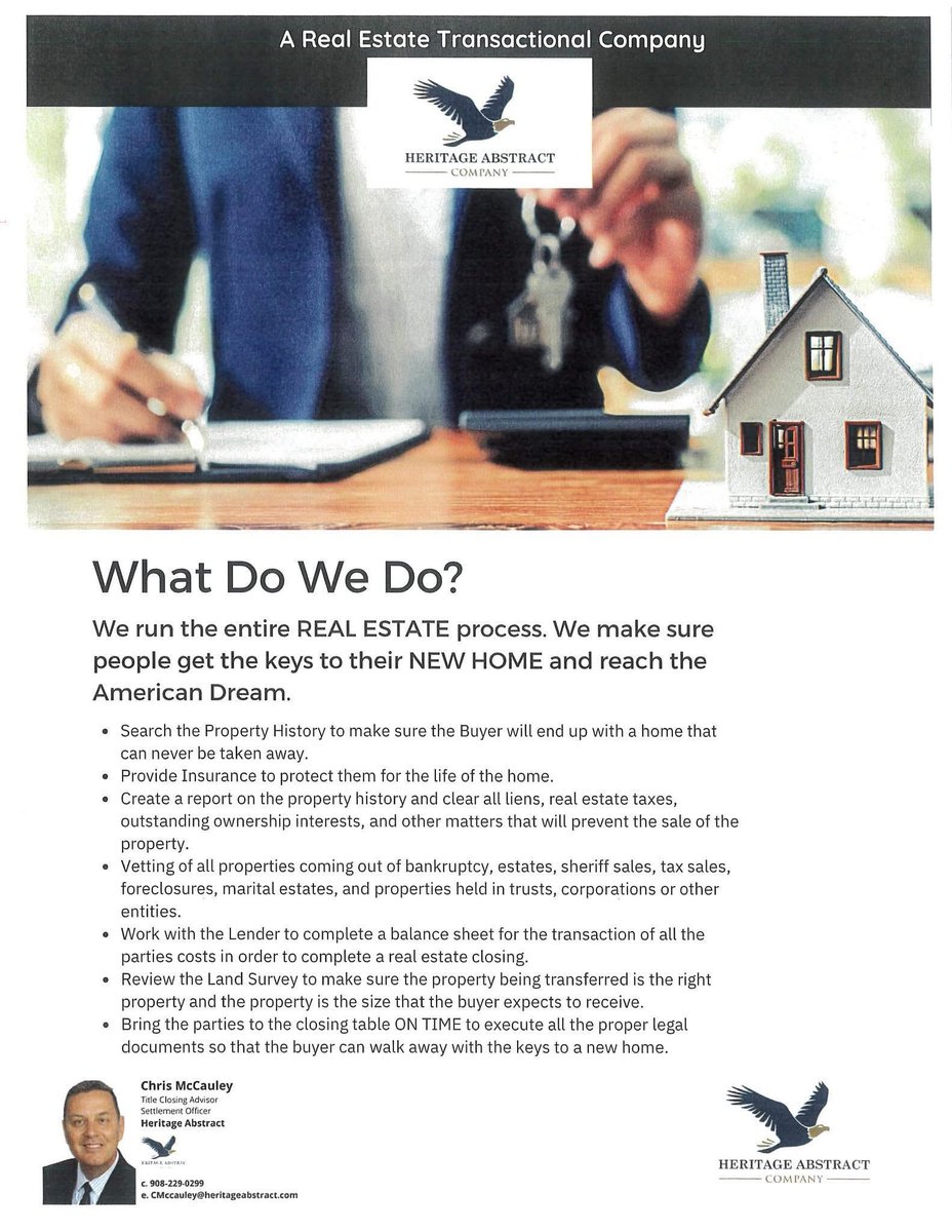 AdeleSellsNJ's tweet photo. What does a title company do? π #homeownership #weichertrealtors #weicherttitle #realestate https://t.co/vqFuS3saKf