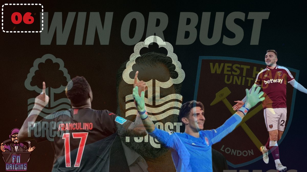 FM_Origins's tweet photo. 🚨 WIN OR BUST 🚨  
Doubleheader vs West Ham — Premier League &amp; FA Cup.  
New signings debut. The sack looms. The board are watching.  
Can we survive the pressure?

📺  https://t.co/nImgQwilPI

#FM26 #FootballManager #NottinghamForest #SurvivingMarinakis #FACup #PremierLeague https://t.co/XltWRxqrkZ