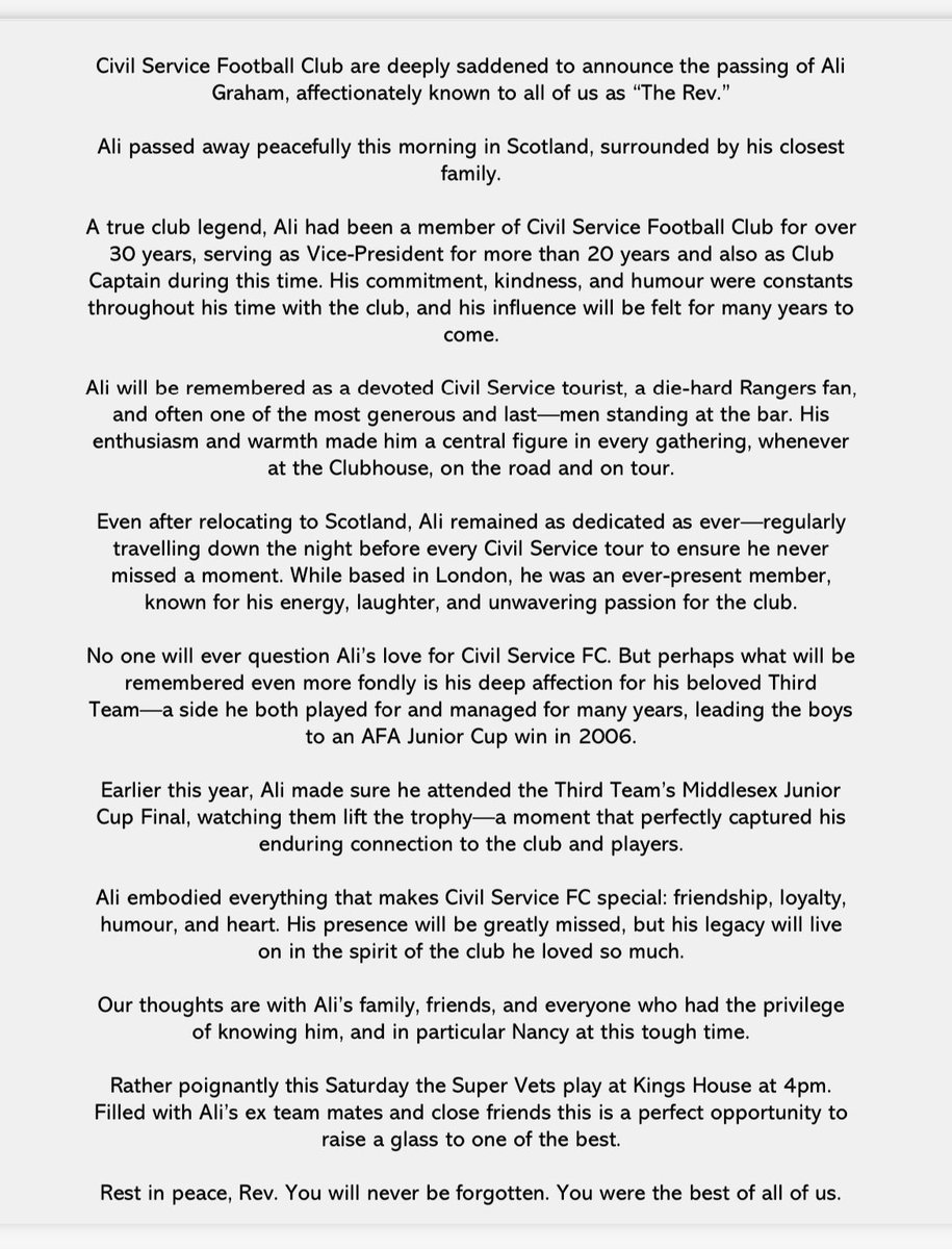 CIVIL SERVICE FC tweet media