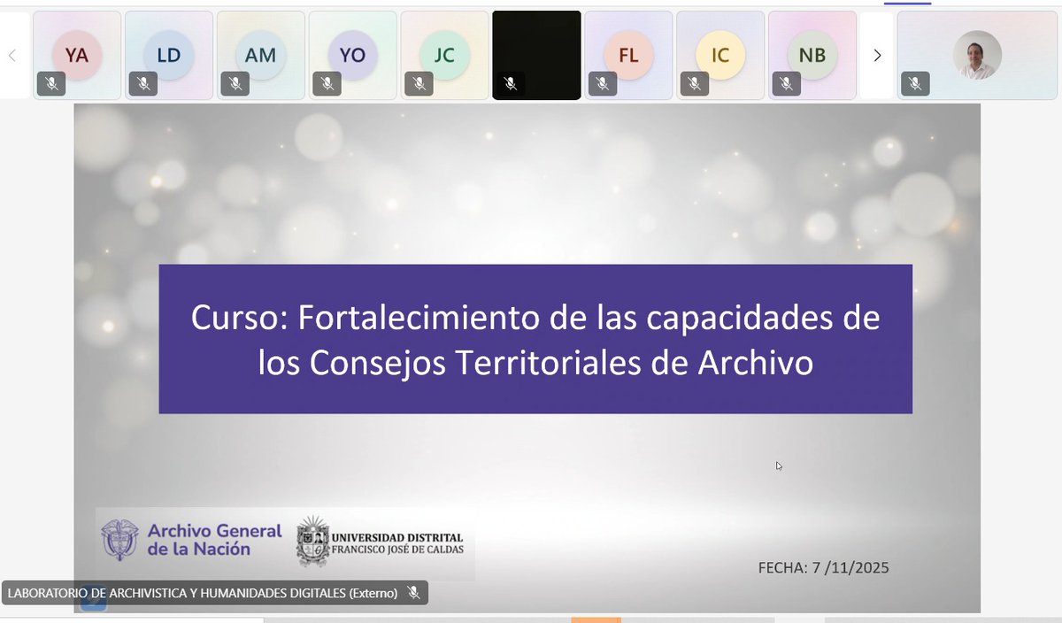 jlturizo's tweet photo. 1. 📢 Hoy iniciamos el curso “Fortalecimiento de las capacidades de los Consejos Territoriales de Archivo”, una apuesta estratégica para consolidar el PND en los territorios, garantizando acceso a la información, transparencia y participación ciudadana.
#ArchivoEsMemoria https://t.co/Z5MdX70WIT