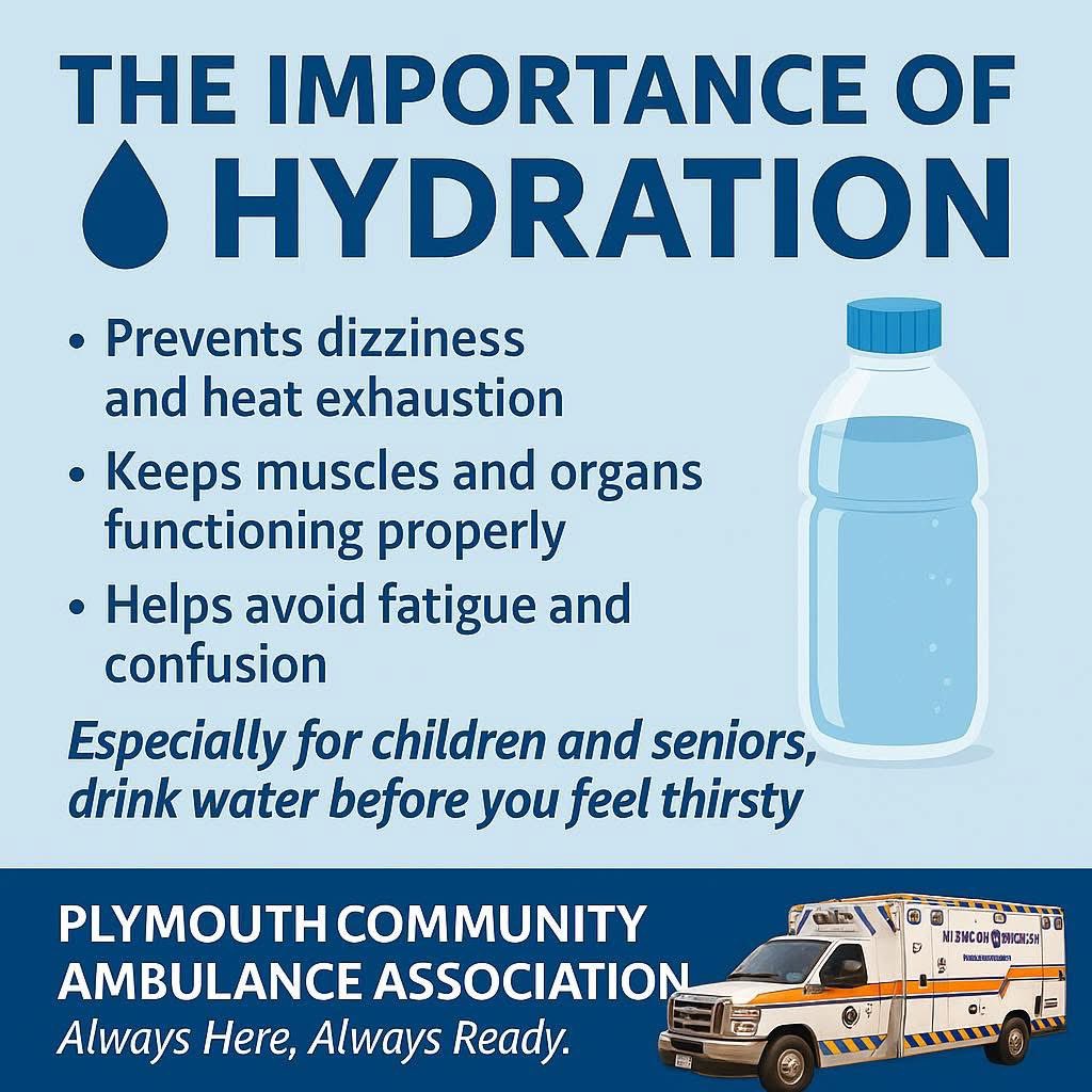 medic308's tweet image. 💦 Hydration is more than comfort — it’s safety.

•Prevents dizziness and heat exhaustion
 •Keeps muscles and organs functioning properly
•Helps avoid fatigue and confusion

Especially for children and seniors, drink water before you feel thirsty.

#pcaa #medic308