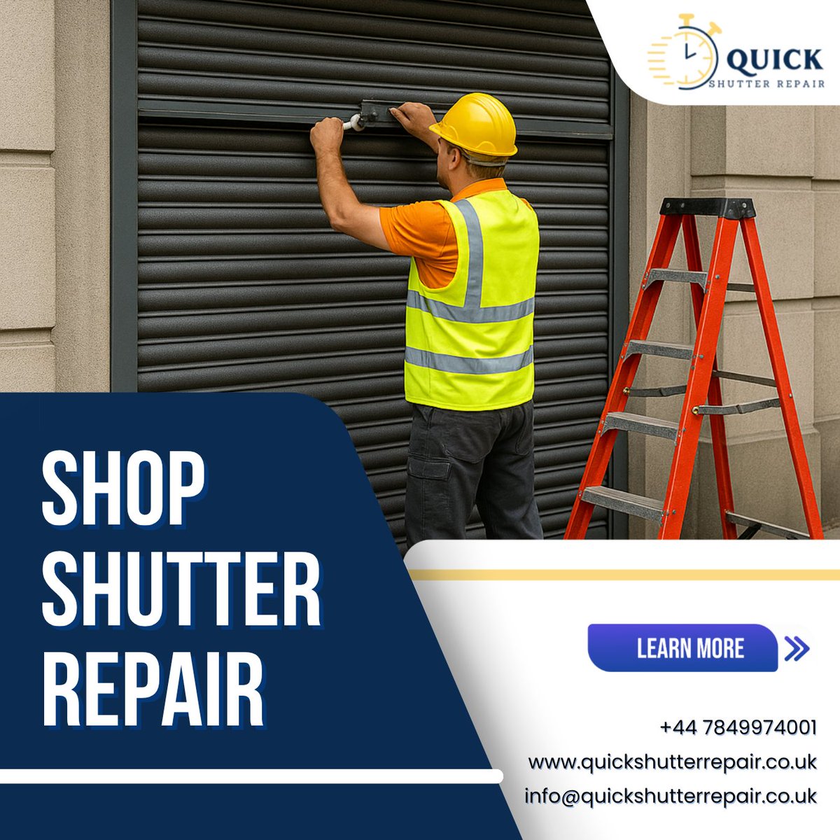 quick36440's tweet image. Keep your business protected with Quick Shutter Repair 🔧
We offer 24/7 emergency shop shutter repair across London — fast, reliable &amp;amp; affordable!
📞 +44 7849974001
🌐 quickshutterrepair.co.uk

#ShutterRepair #LondonBusiness #ShopfrontSecurity #RollerShutterRepair #EmergencyRepair