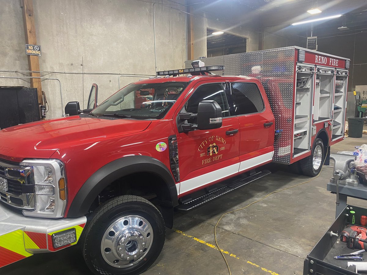 RFD’s newest Squad has arrived, and is being outfitted by L731 members in preparation to be placed in service to better serve the residents and visitors of Reno, NV.