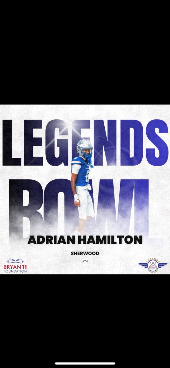 hamilton1of1's tweet photo. Blessed to receive an invite to play in the Legends Senior Bowl !
@B11SeniorBowl @OnlyOneNeno4 https://t.co/p72nA8sk2d